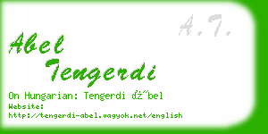 abel tengerdi business card